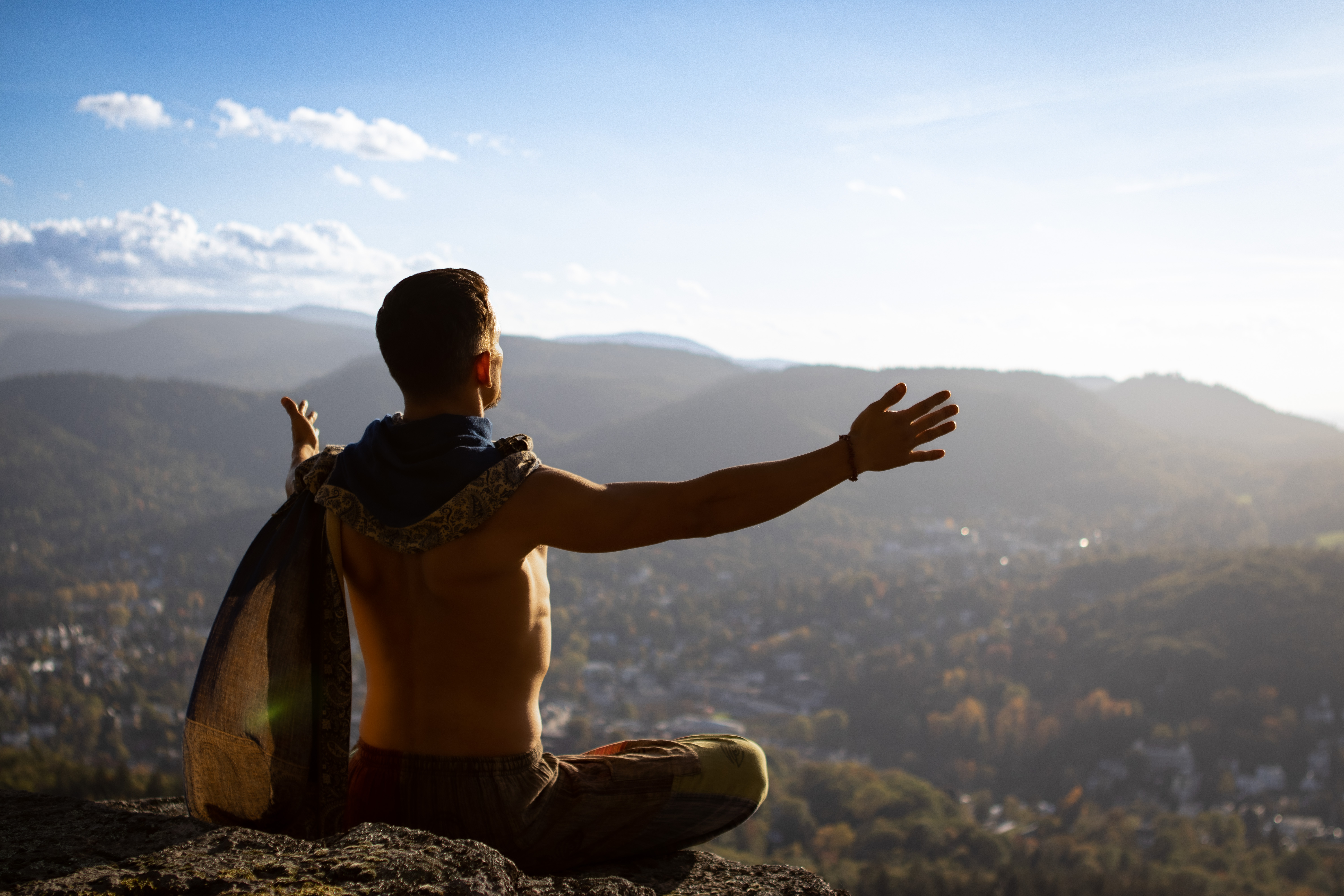 Meditation mit Blick in die Weite